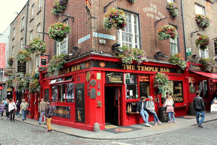 Temple Bar District, in Dublin